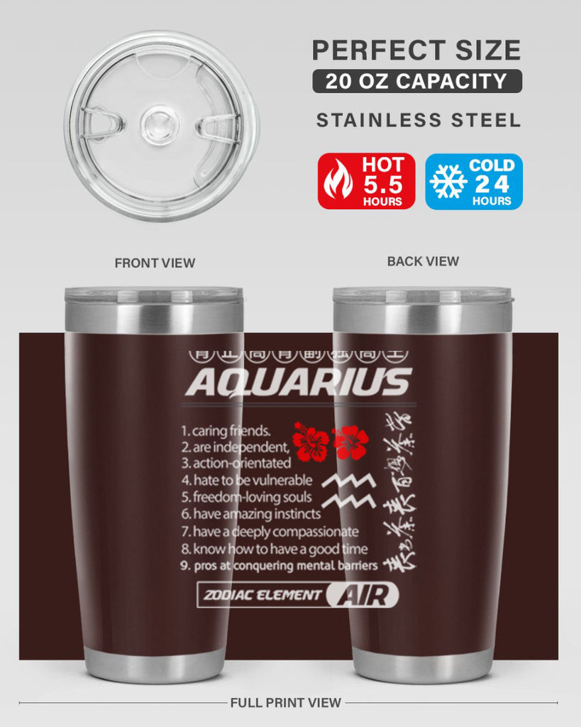 aquarius 85#- zodiac- Tumbler
