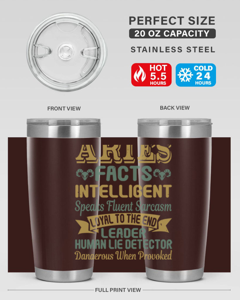 aries 123#- zodiac- Tumbler