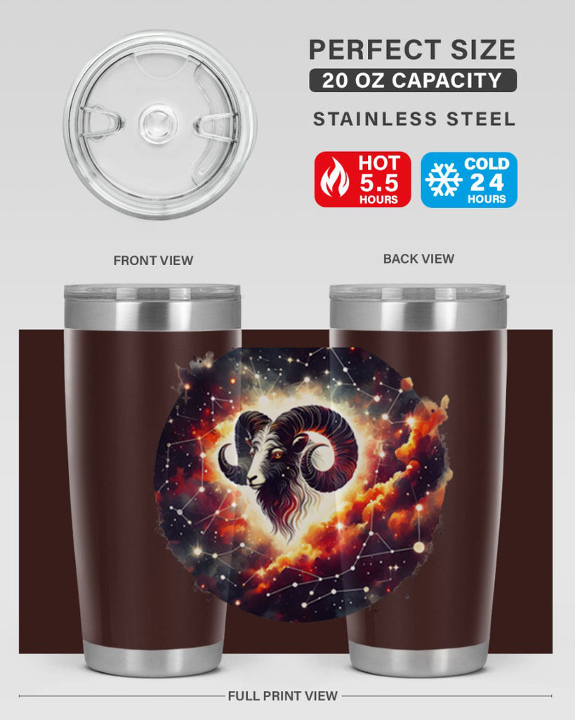 aries 126#- zodiac- Tumbler