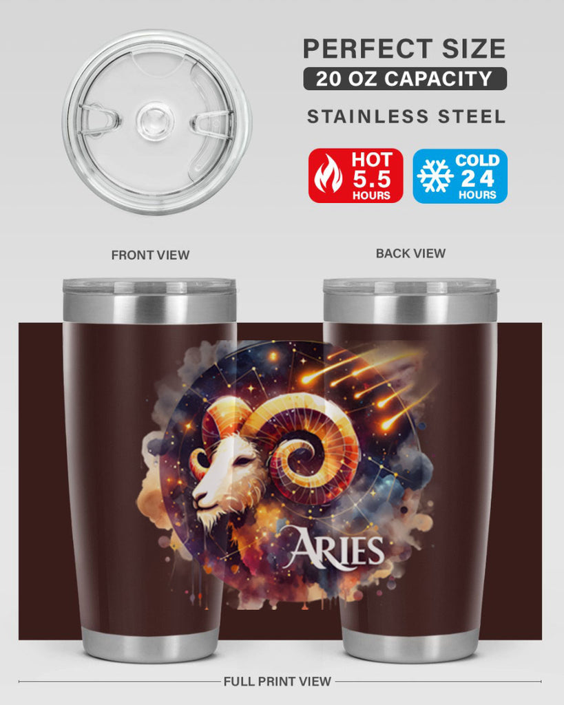 aries 127#- zodiac- Tumbler