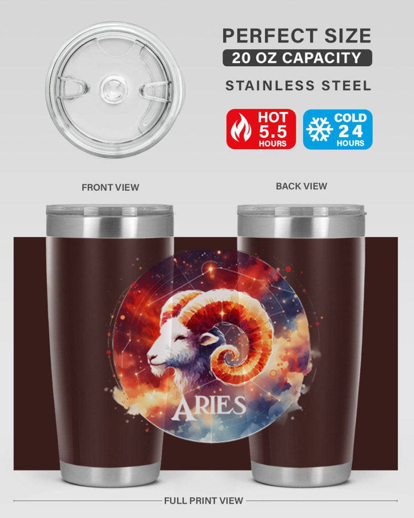 aries 128#- zodiac- Tumbler