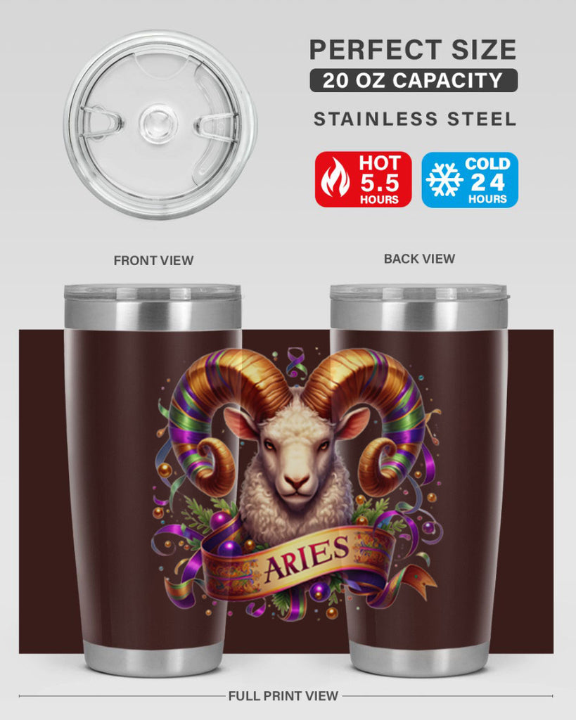 aries 136#- zodiac- Tumbler