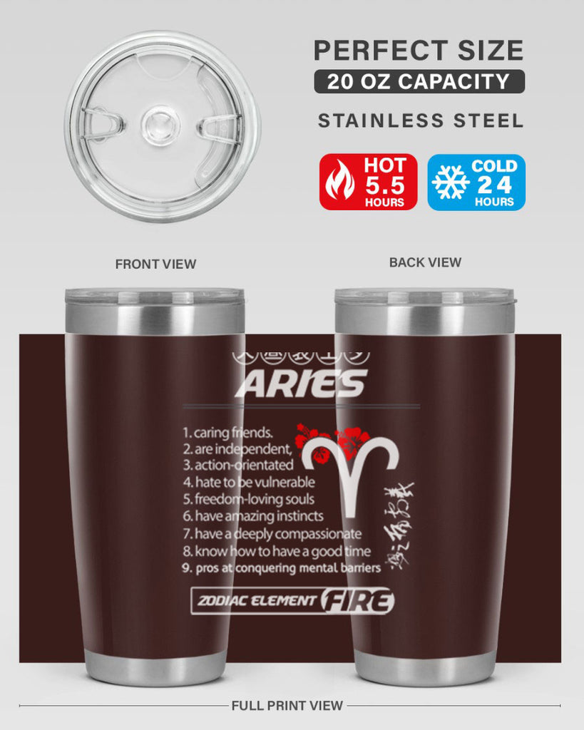 aries 137#- zodiac- Tumbler