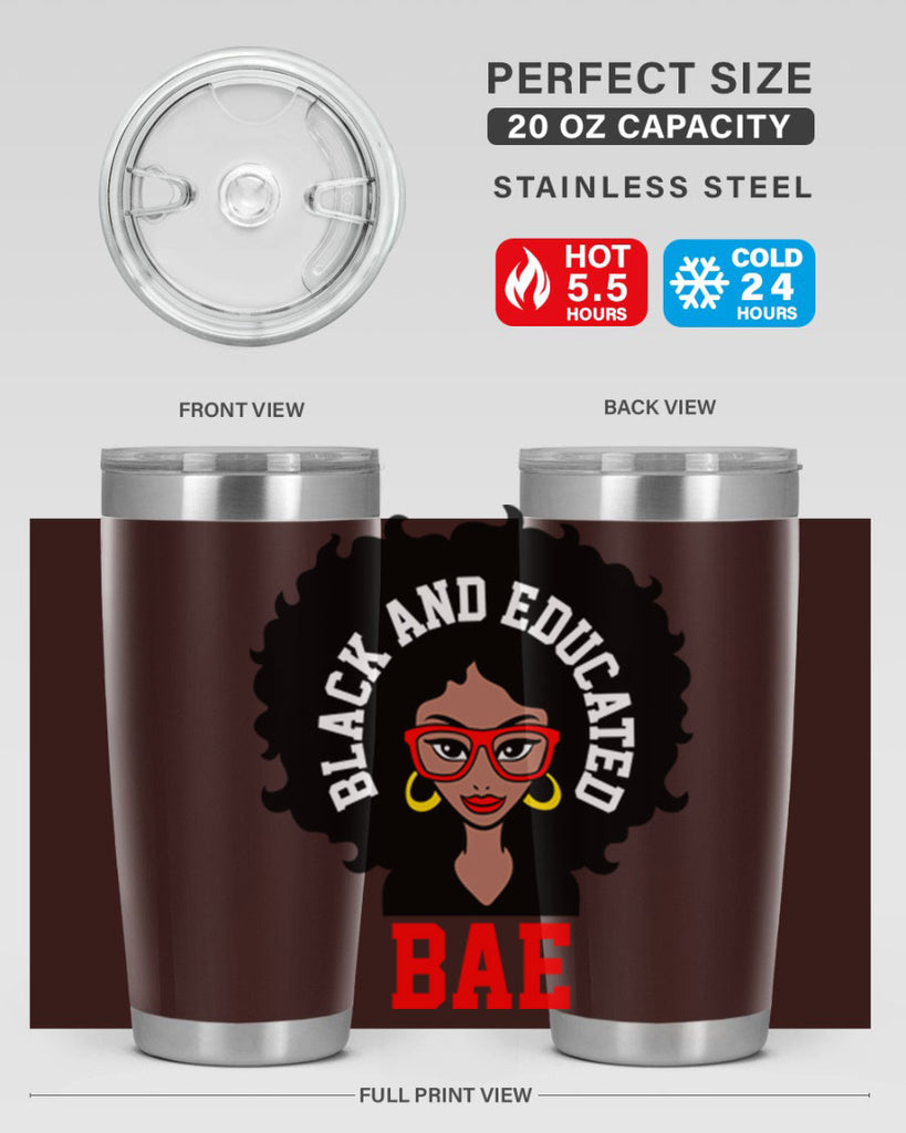 bae black and educated 267#- black words phrases- Cotton Tank
