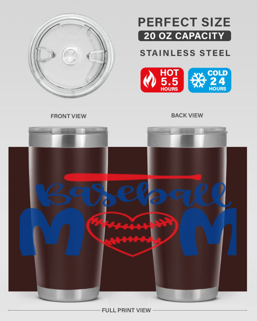 baseball mom 2077#- baseball- Tumbler