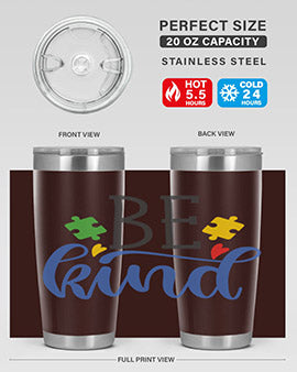 be kind Style 8#- autism- Tumbler