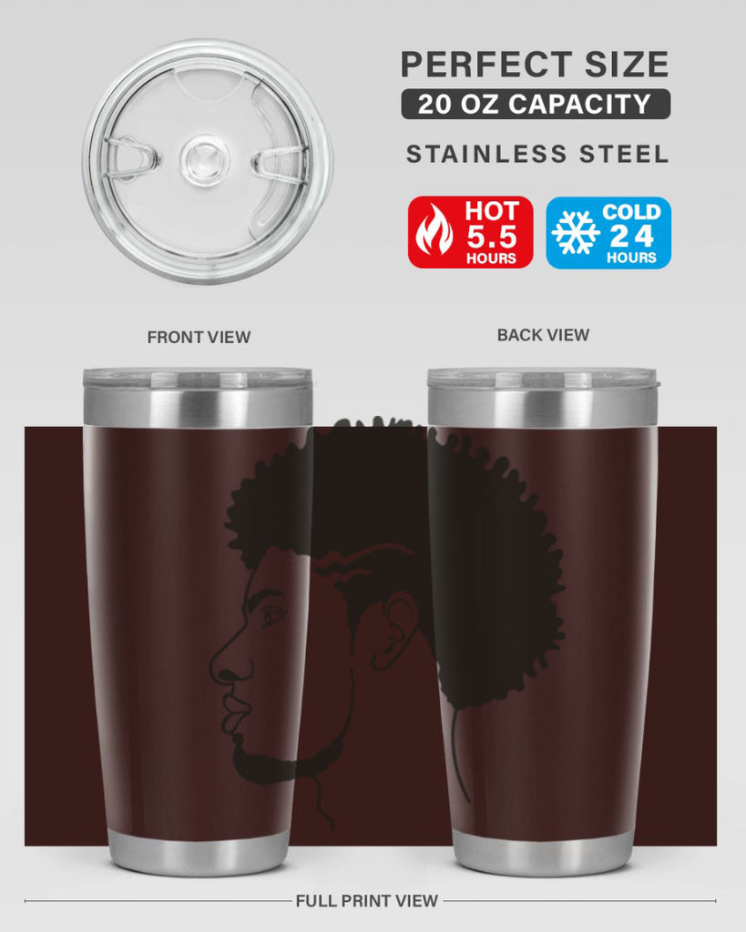 beardman 47#- black men - boys- tumbler