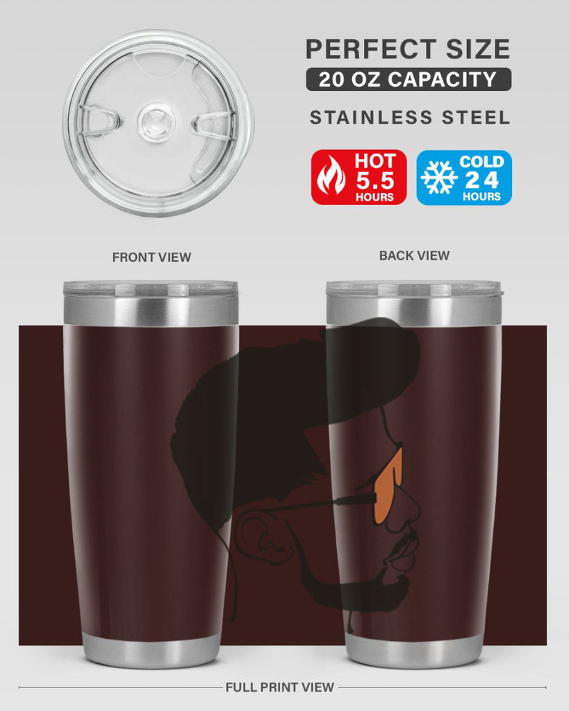 beardman 50#- black men - boys- tumbler