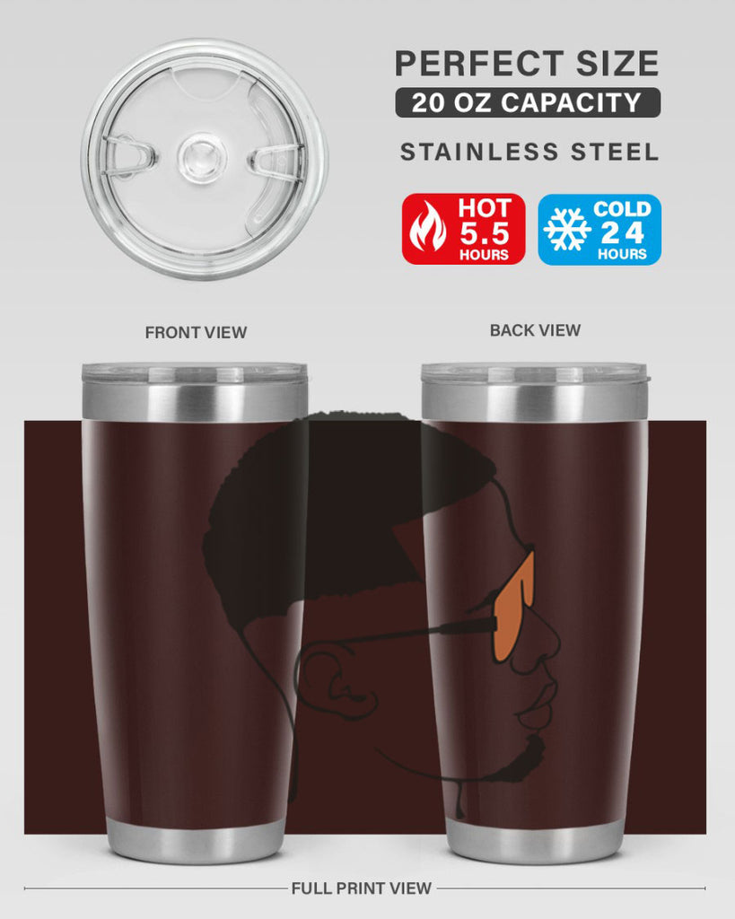 beardman 57#- black men - boys- tumbler