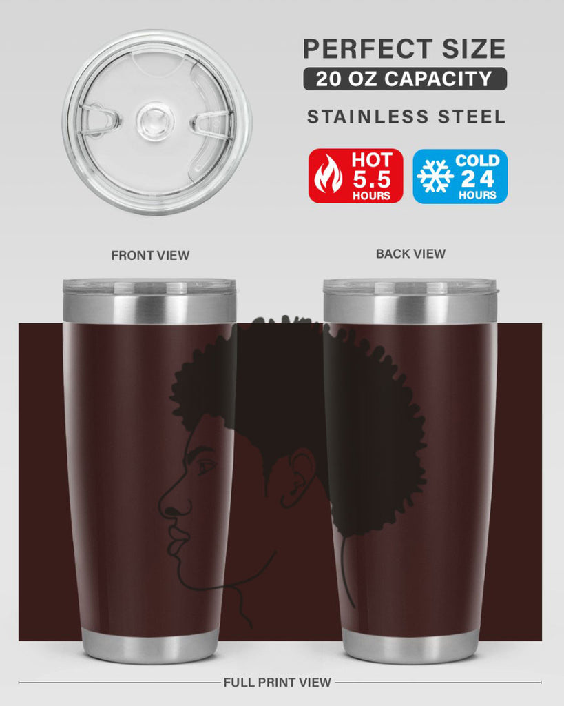 beardman 58#- black men - boys- tumbler