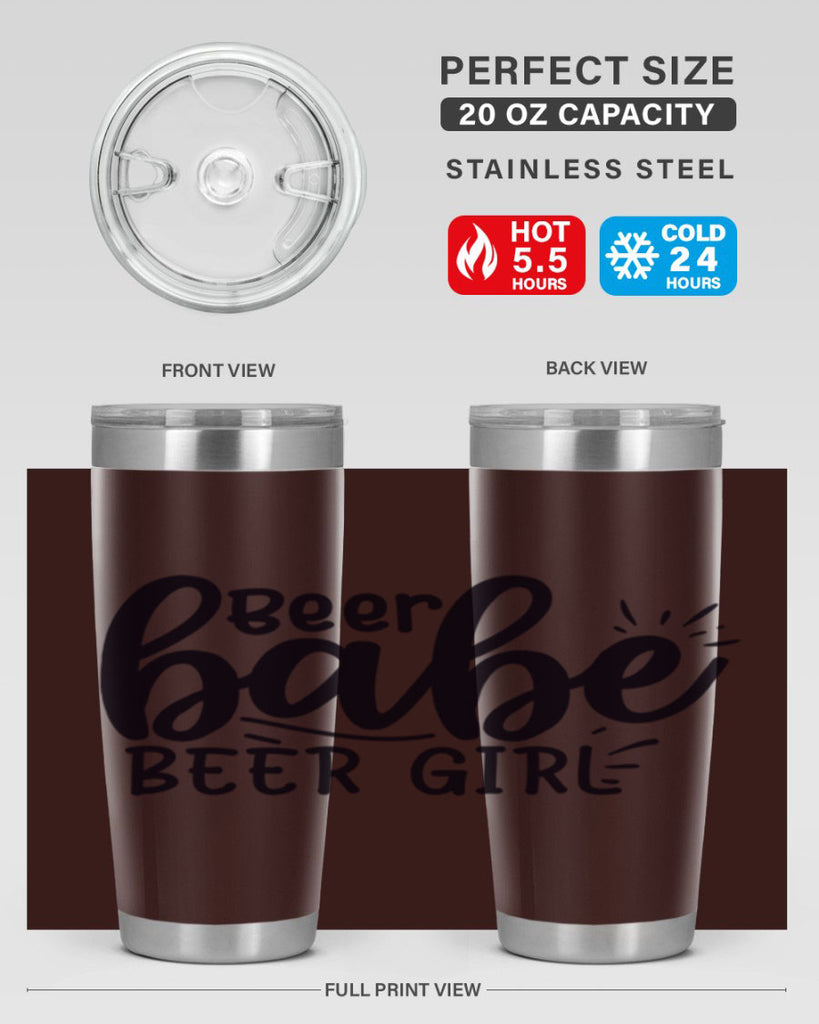 beer babe beer girl 136#- beer- Tumbler