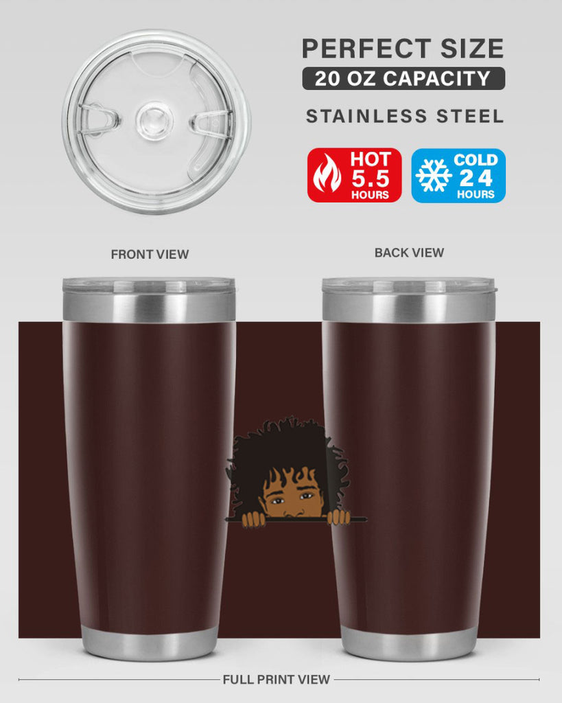 black boy 4#- black men - boys- tumbler