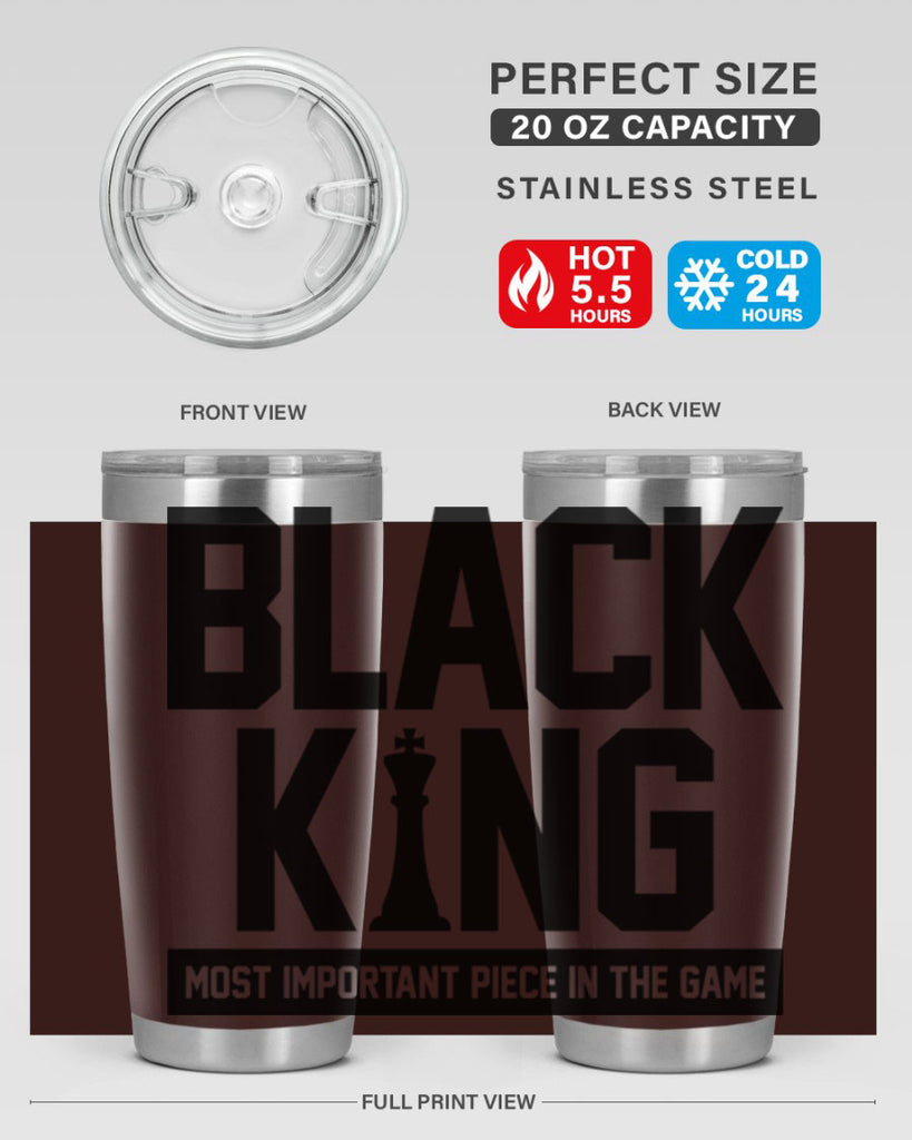 black king 199#- black words phrases- Cotton Tank