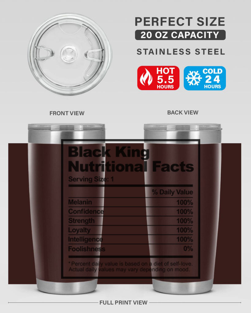 black king nutritional facts 231#- black words phrases- Cotton Tank