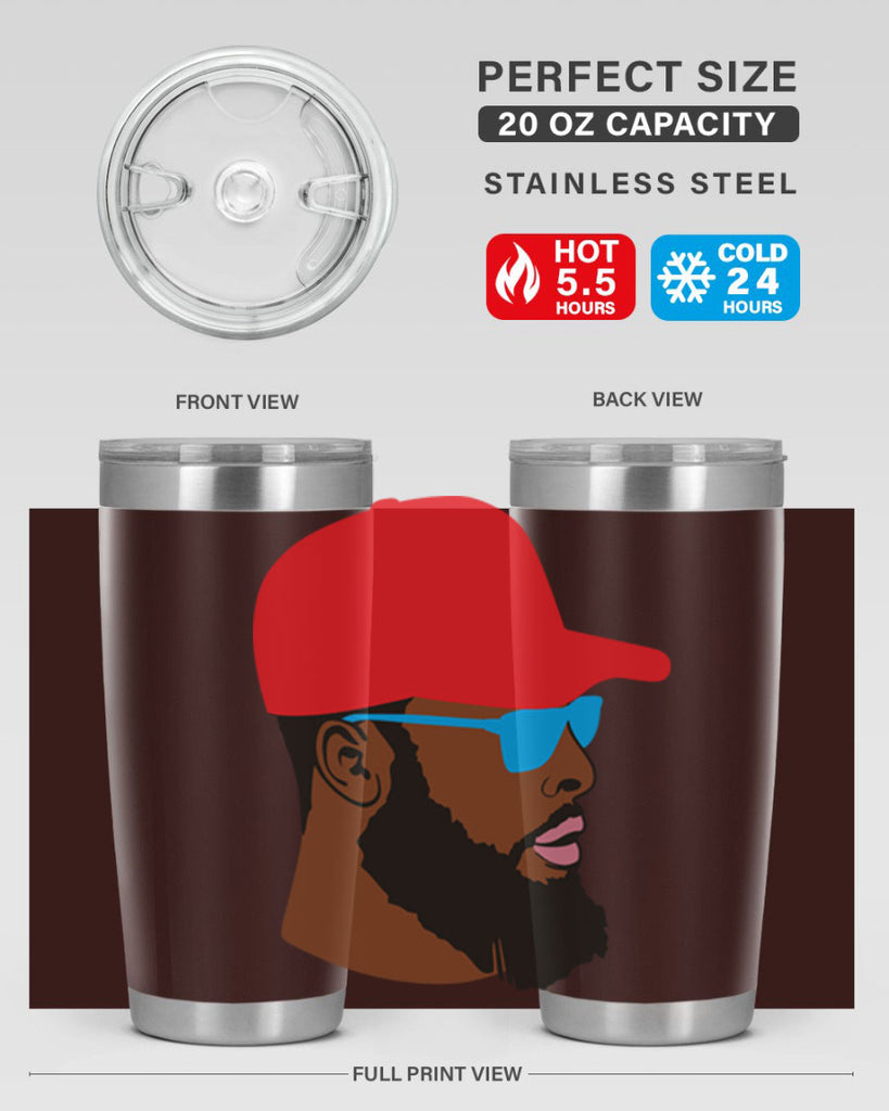 black man style 1#- black men - boys- tumbler