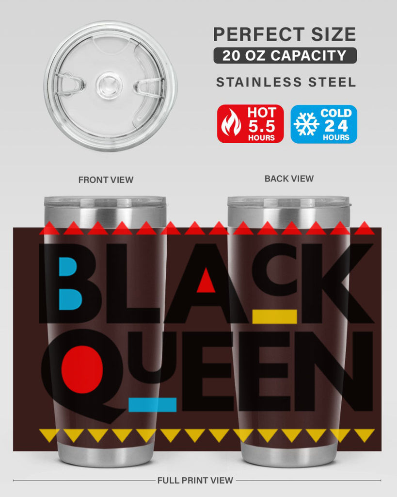 black queen 222#- black words phrases- Cotton Tank