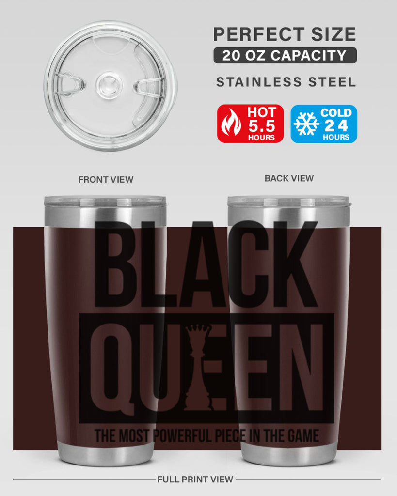 black queen chess 224#- black words phrases- Cotton Tank