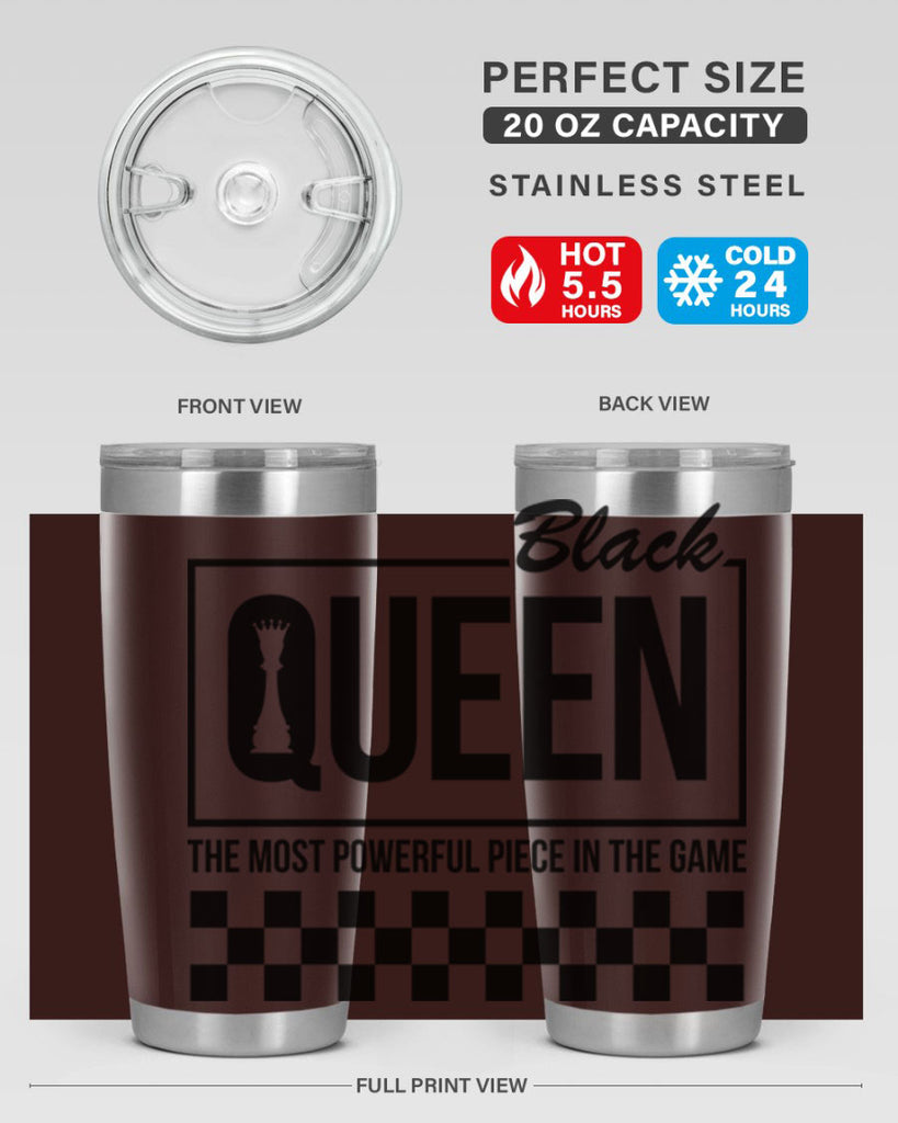 black queen chess checkered 221#- black words phrases- Cotton Tank