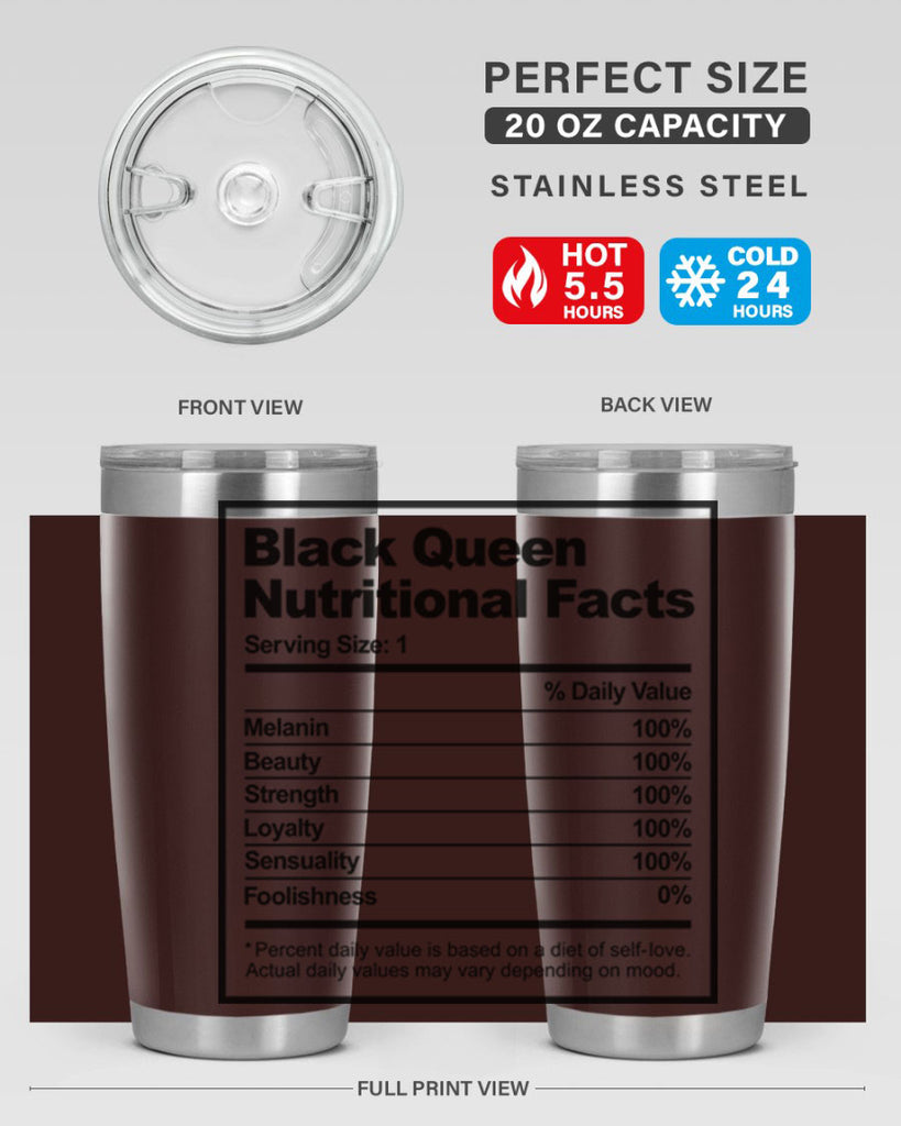 black queen nutritional facts 219#- black words phrases- Cotton Tank