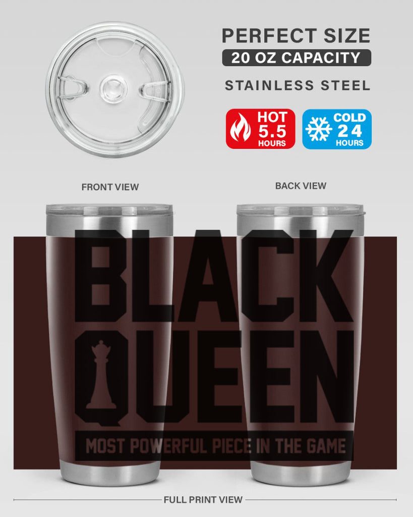 black queenchess 194#- black words phrases- Cotton Tank