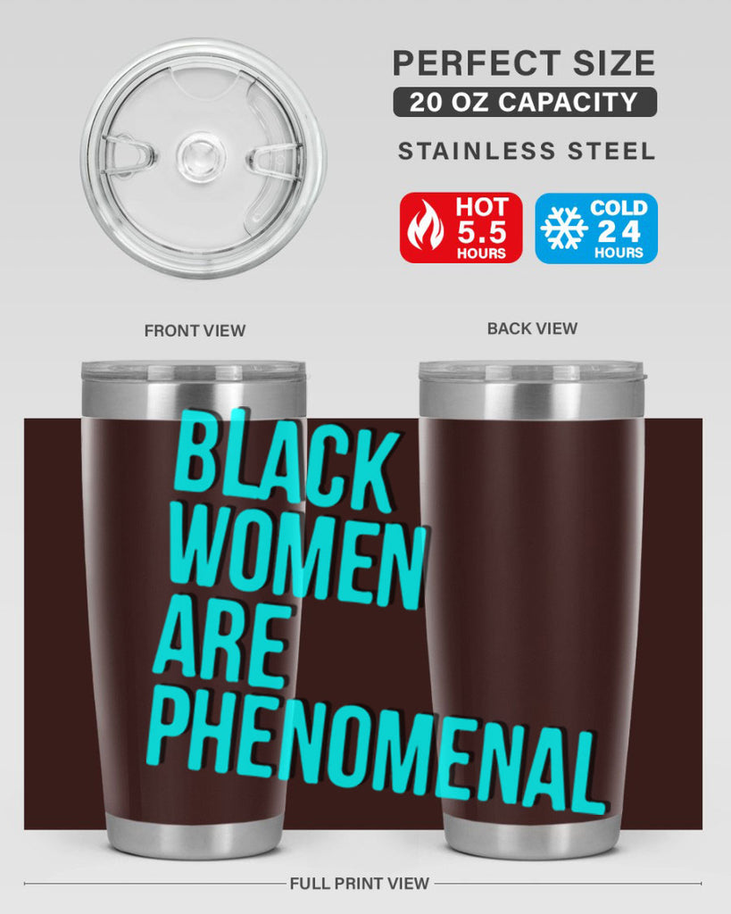 black woman are phenomenal color 216#- black words phrases- Cotton Tank