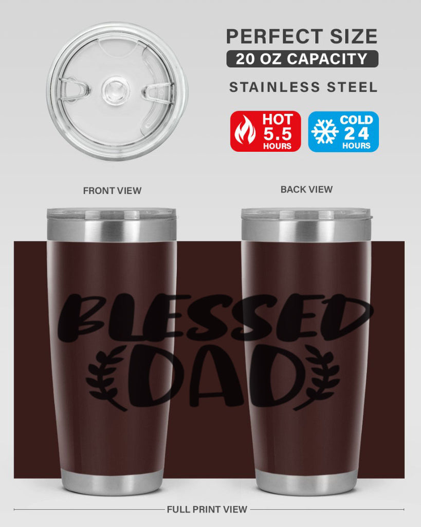 blessed dad 36#- dad- Tumbler