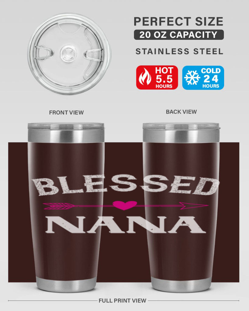blessed nana 34#- grandma - nana- Tumbler