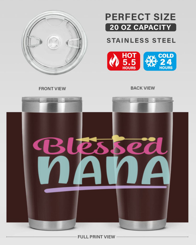 blessed nana 60#- grandma - nana- Tumbler