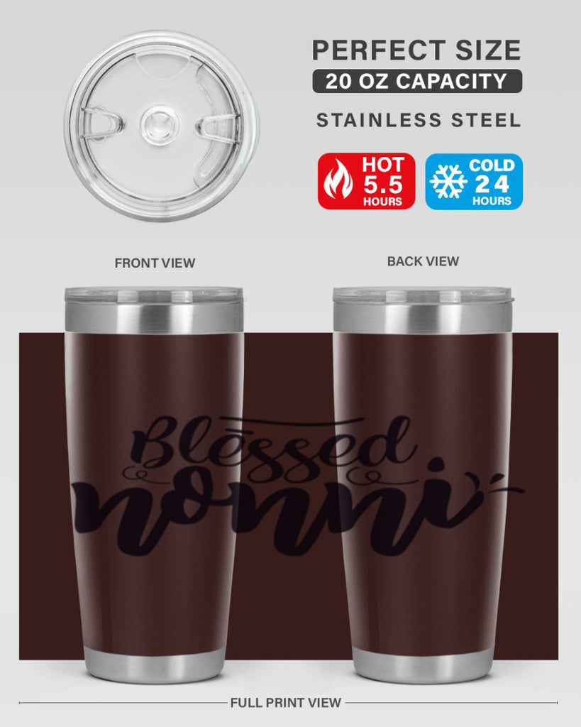 blessed nonni 57#- grandma - nana- Tumbler