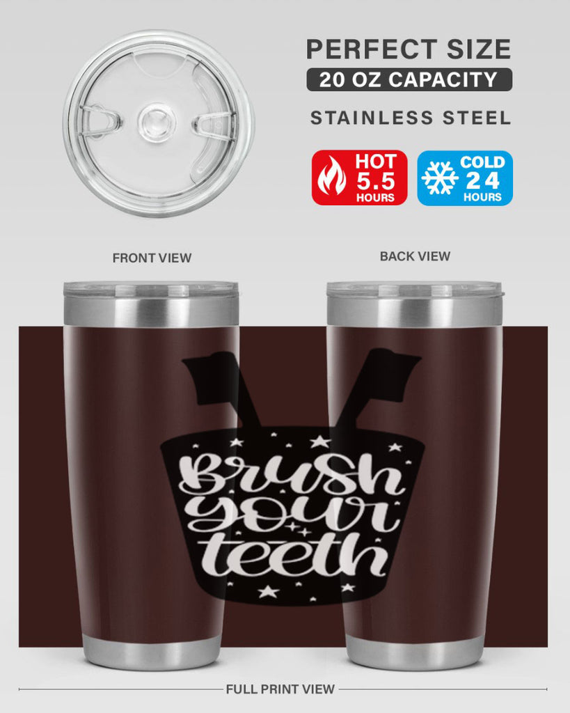 brush your teeth 45#- bathroom- Tumbler