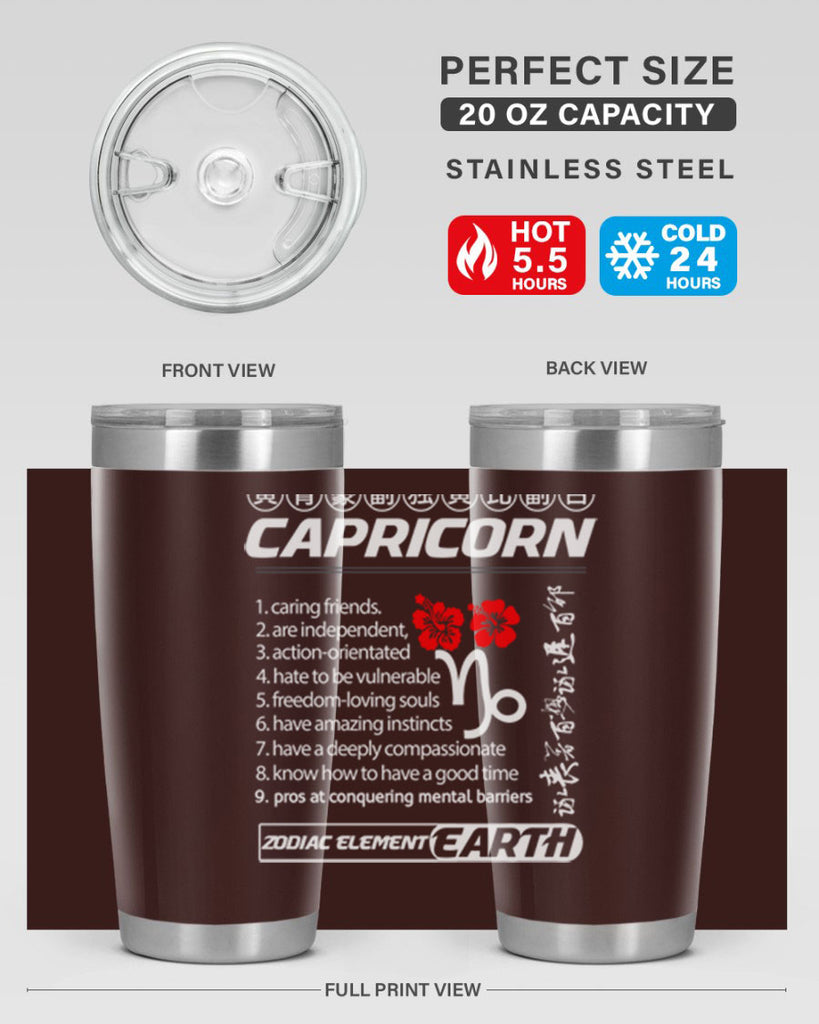 capricorn 207#- zodiac- Tumbler
