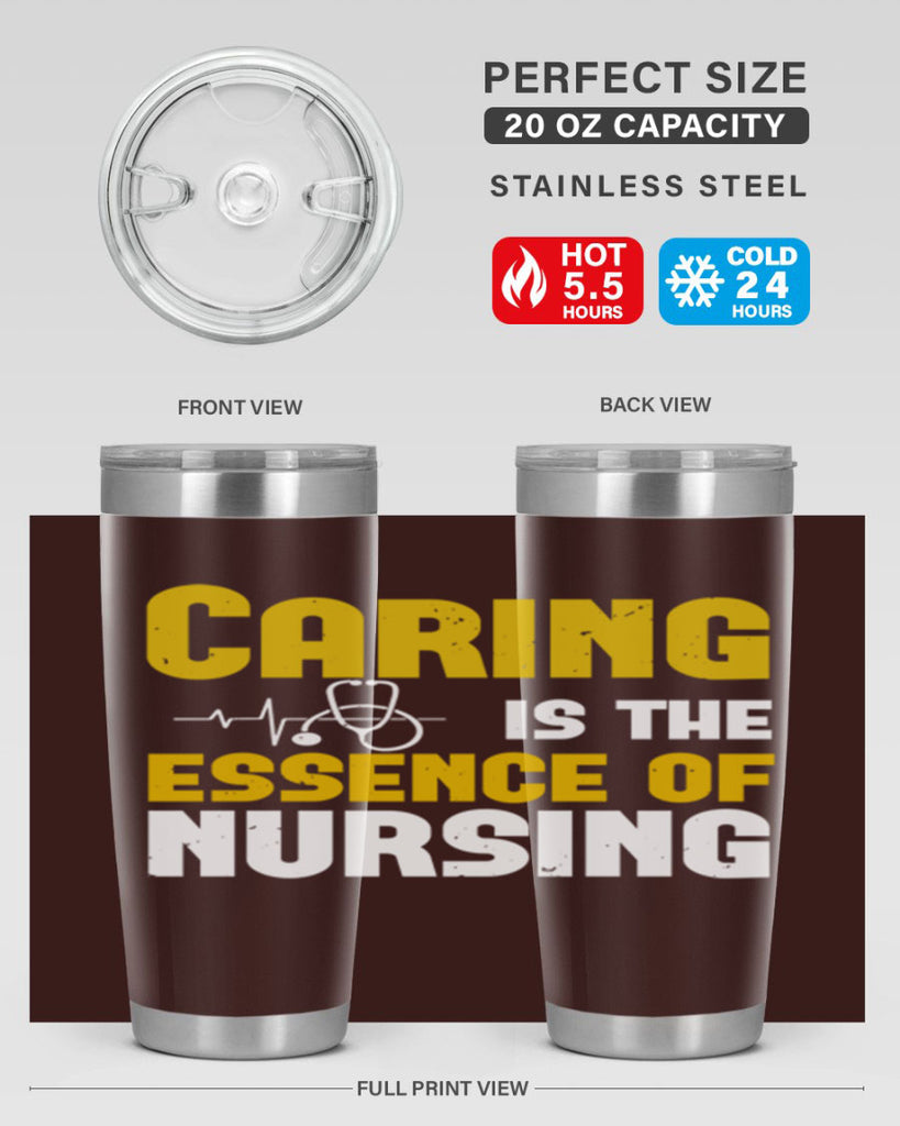 caring is the essence of Style 250#- nurse- tumbler