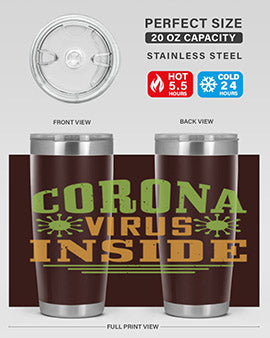 coronavirus inside Style 2#- corona virus- Tumbler