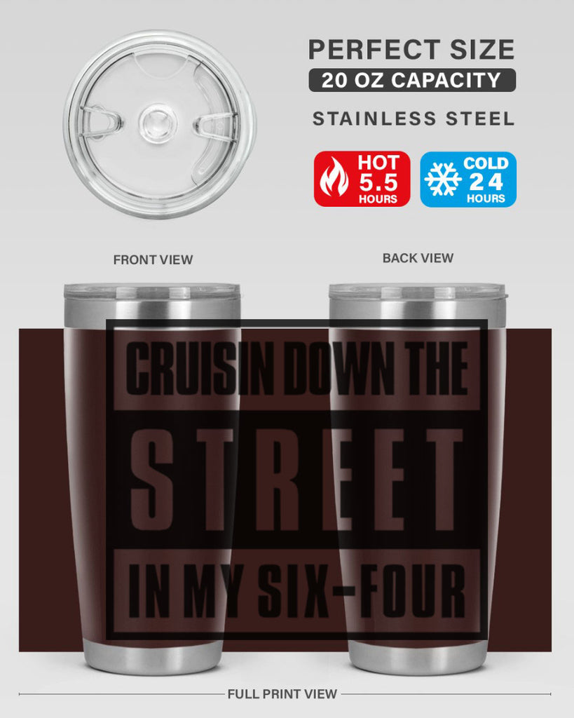 cruisin down the street 181#- black words phrases- Cotton Tank