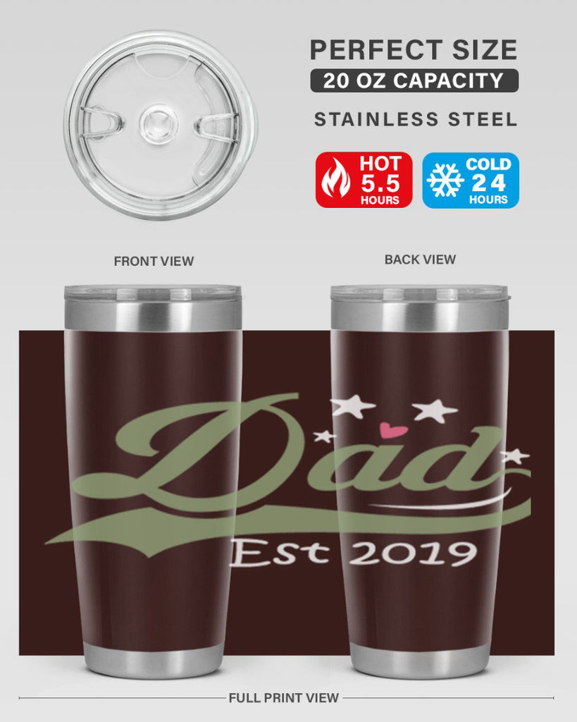 dad est 101#- fathers day- Tumbler