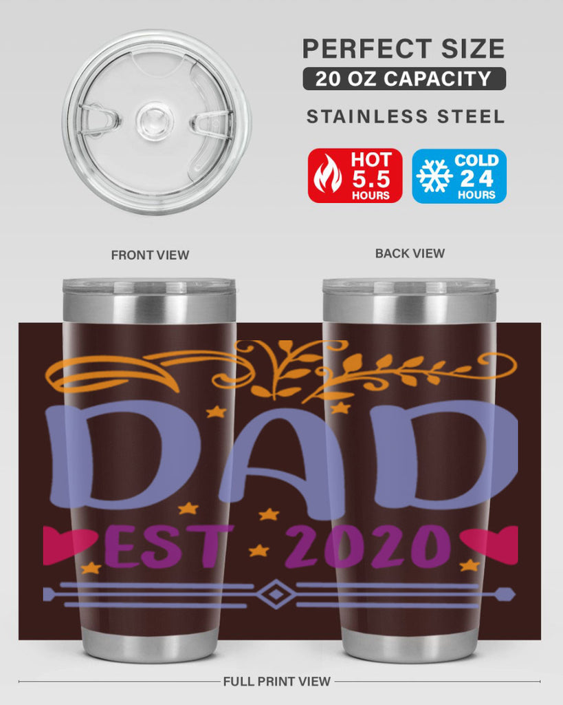 dad est 98#- fathers day- Tumbler