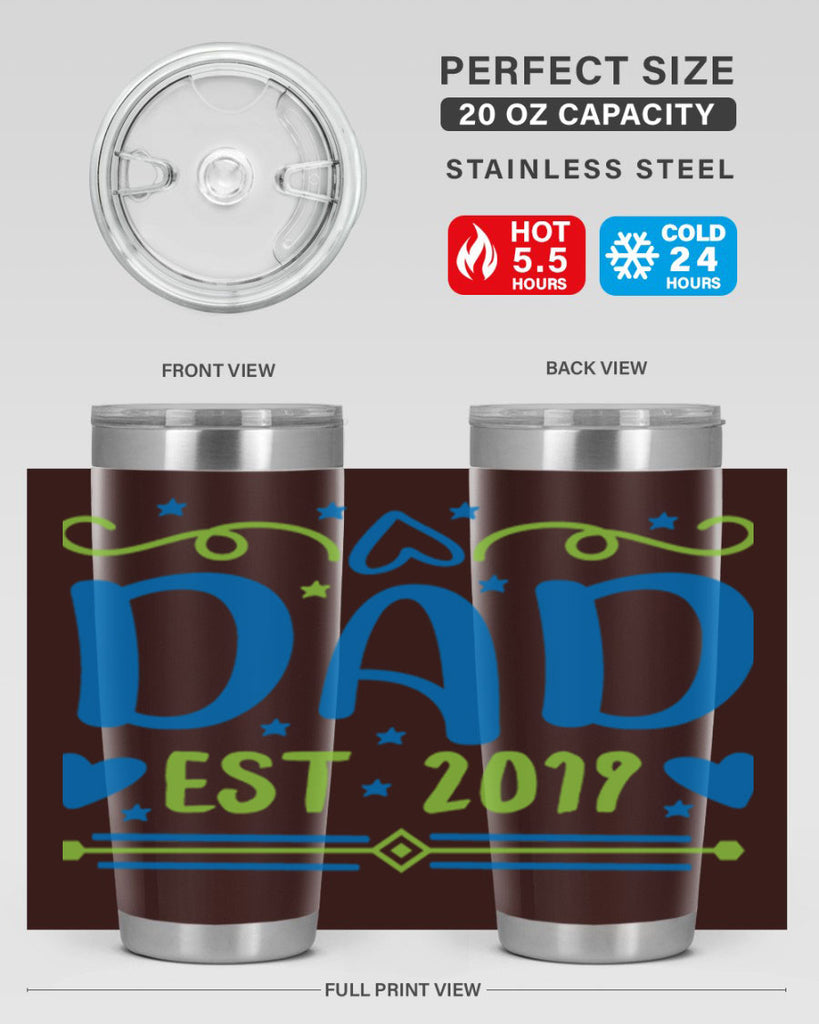 dad est 99#- fathers day- Tumbler