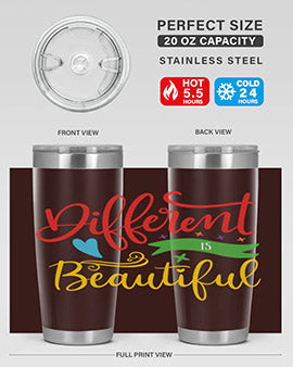 different is beautiful Style 11#- autism- Tumbler