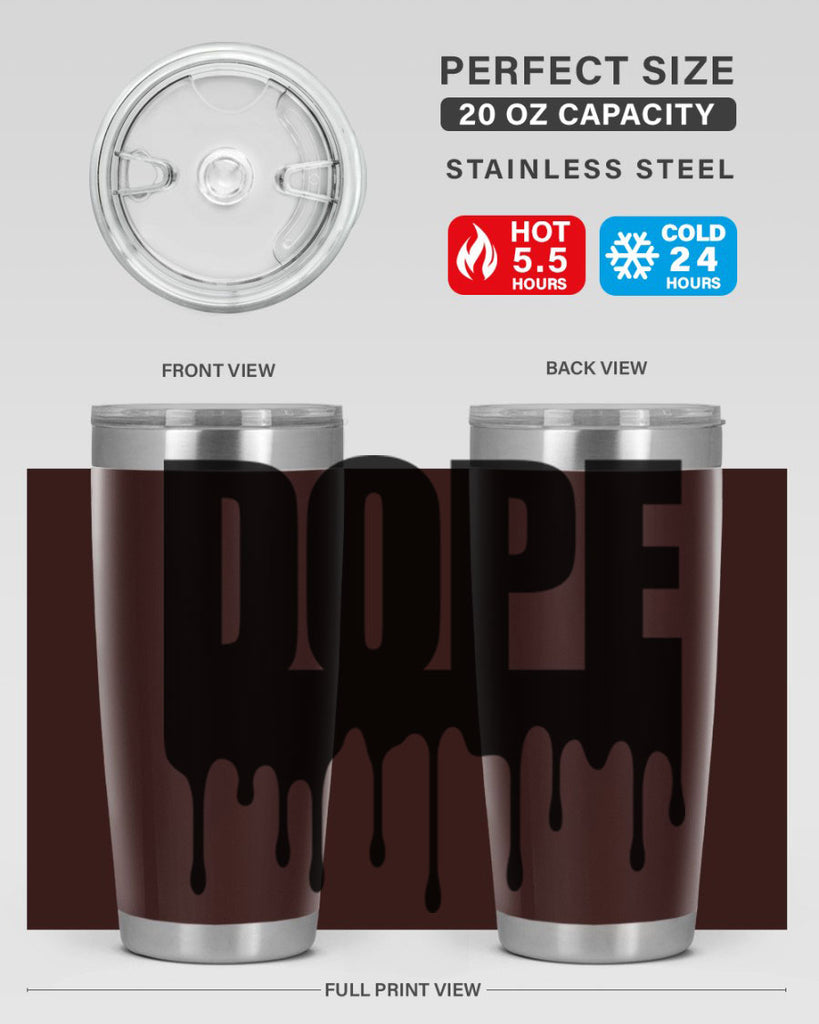 dope drip 166#- black words phrases- Cotton Tank