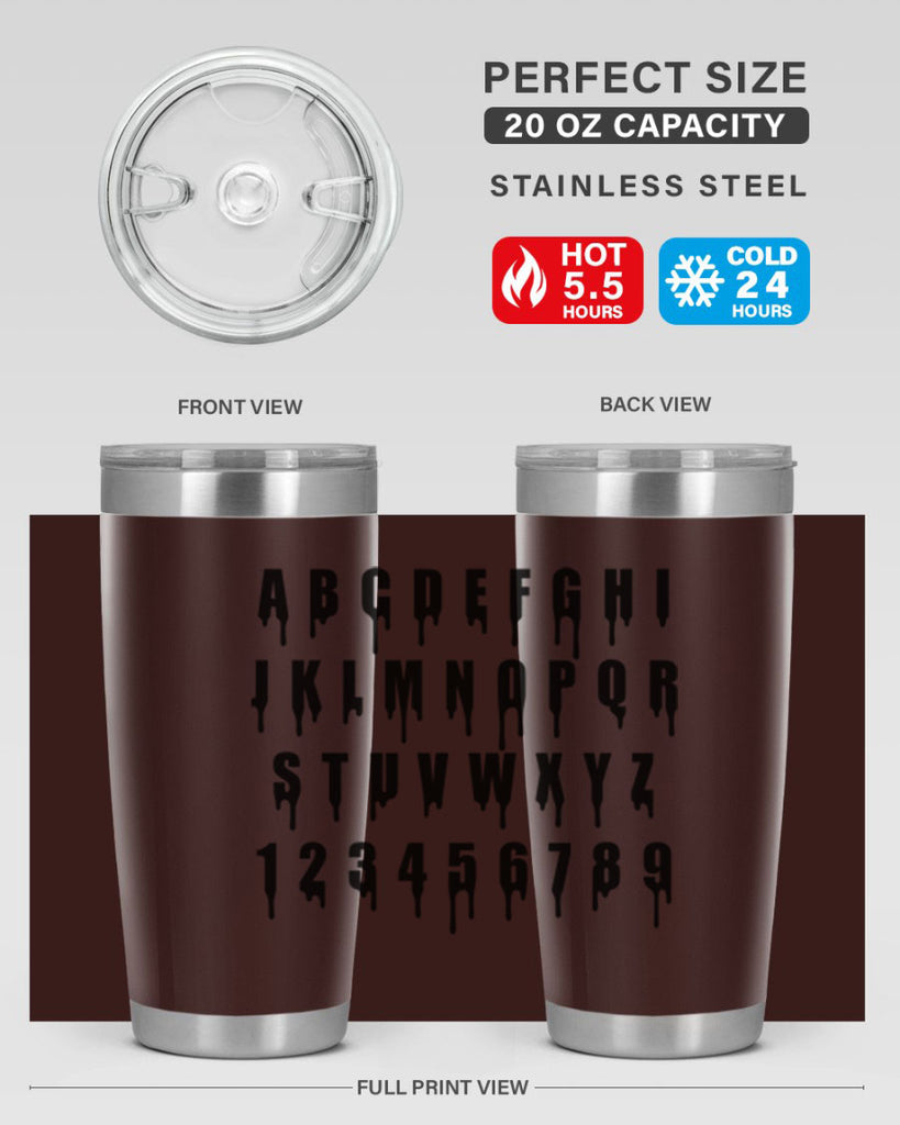 drip font 164#- black words phrases- Cotton Tank