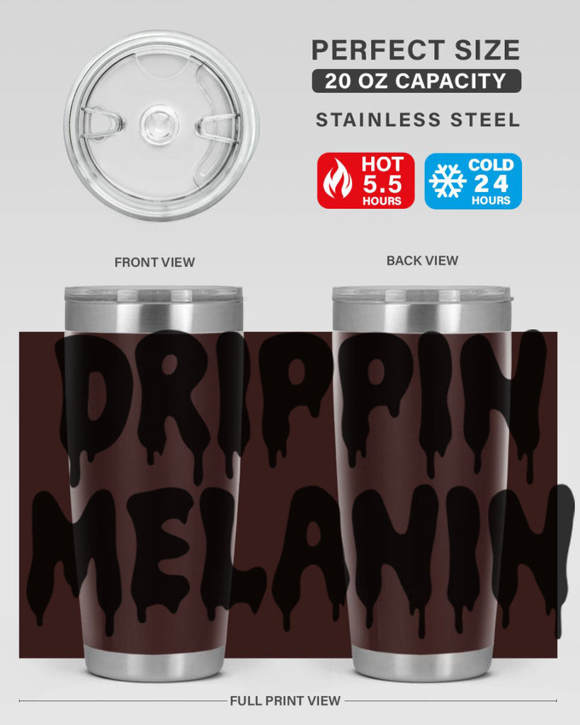 drippinmelanin  160#- black words phrases- Cotton Tank