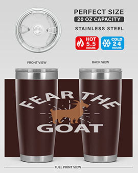 fear the goat Style 4#- goat- Tumbler