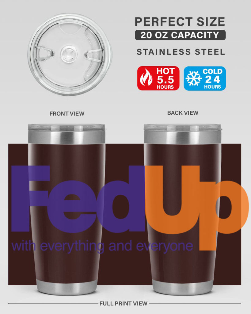 fed up 159#- black words phrases- Cotton Tank