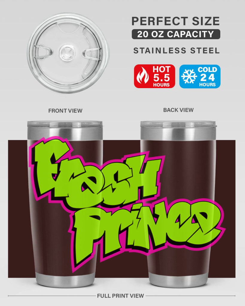 fresh prince 146#- black words phrases- Cotton Tank