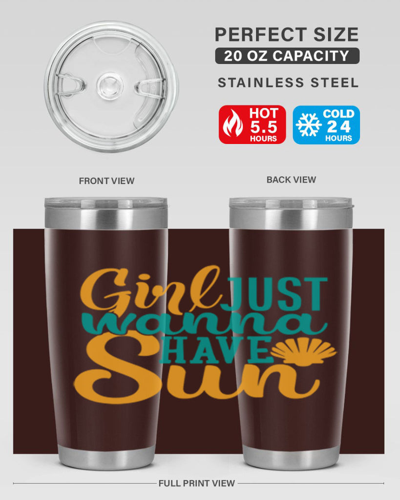 girls just wanna have sun Style 101#- summer- Tumbler