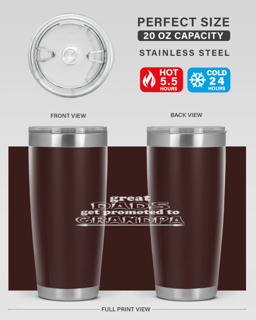 great dads get promoted to 10#- dad- Tumbler