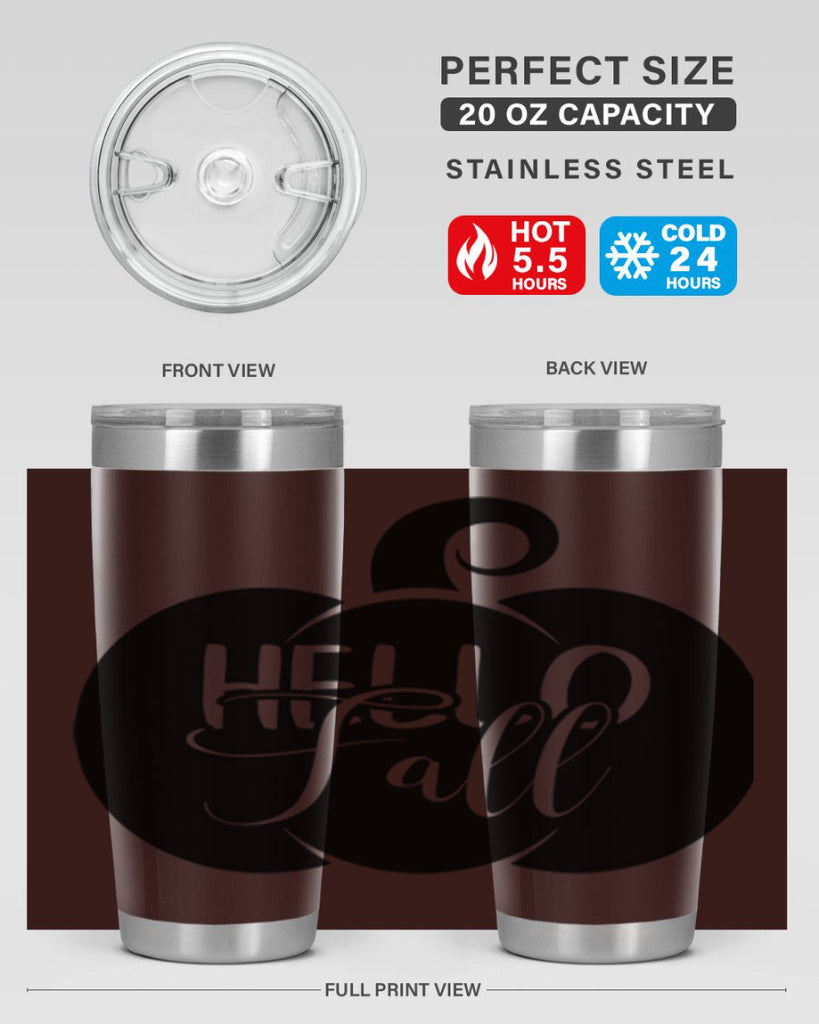 hello fall 275#- fall- Tumbler