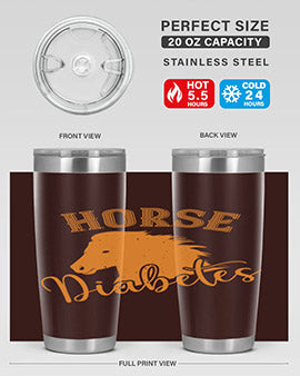 horse diabetes Style 34#- diabetes- Tumbler