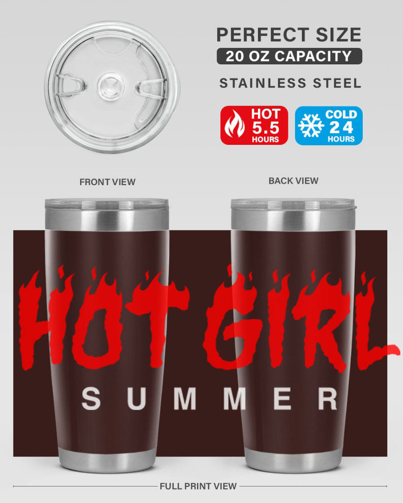 hot girl  summer fire 124#- black words phrases- Cotton Tank