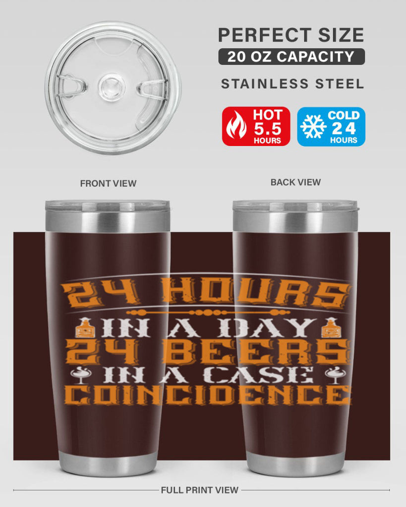 hours in a day beers in a case coincidence 56#- drinking- Tumbler